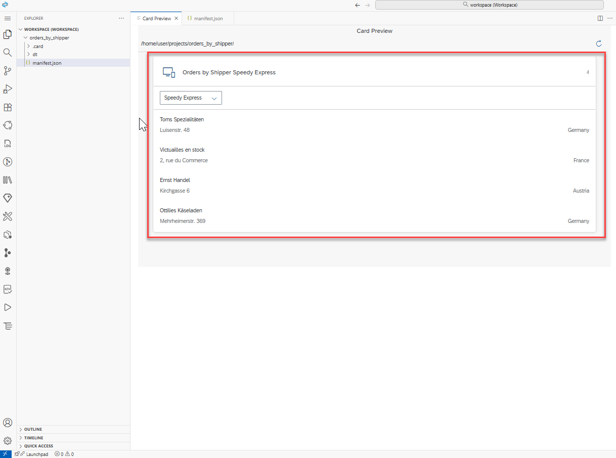 Image depicting the application showing dynamic data, parameters, and a filter